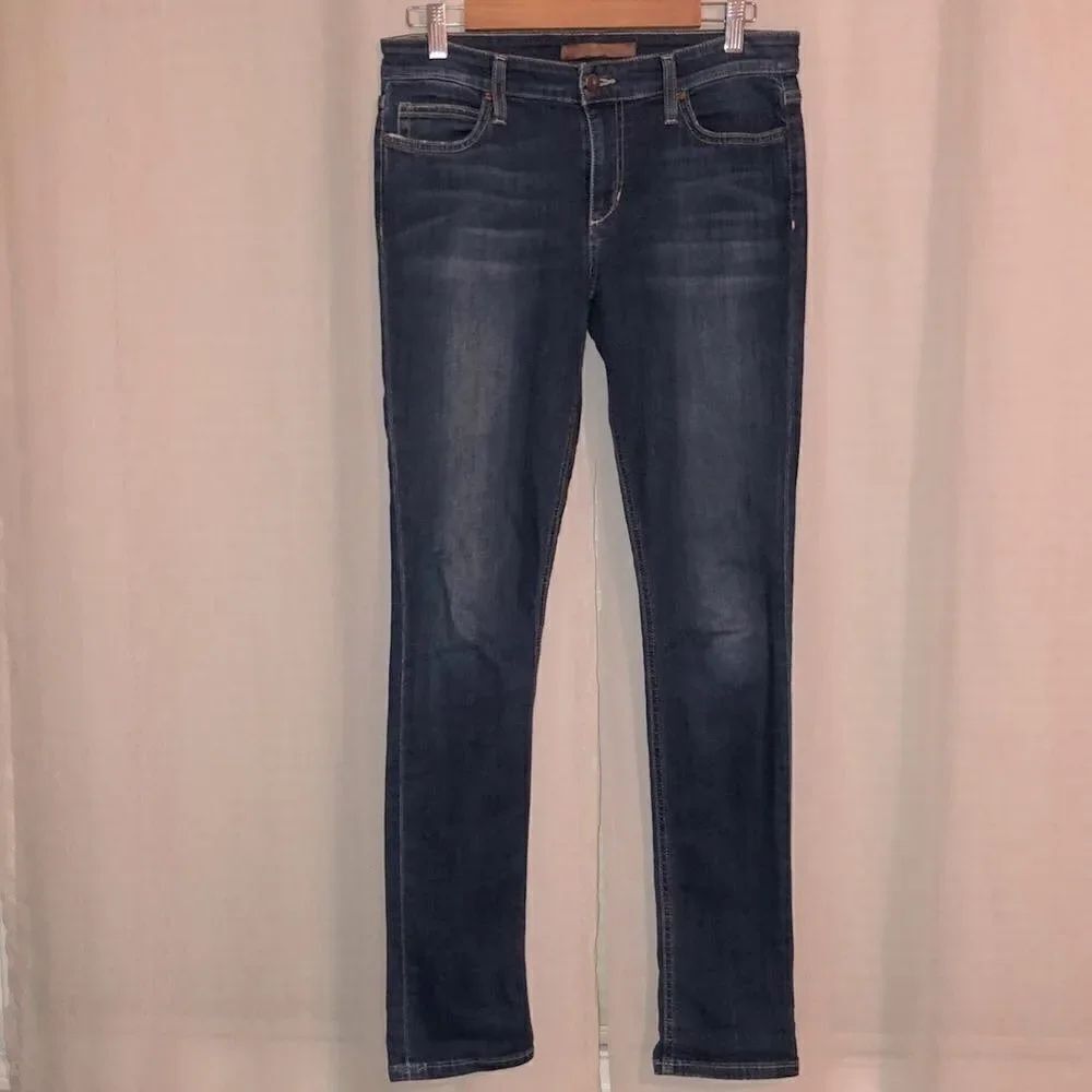 joe’s 29x32 Inseam Blue Lindz Straight Distressed Pockets Designer Jeans